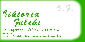 viktoria fuleki business card